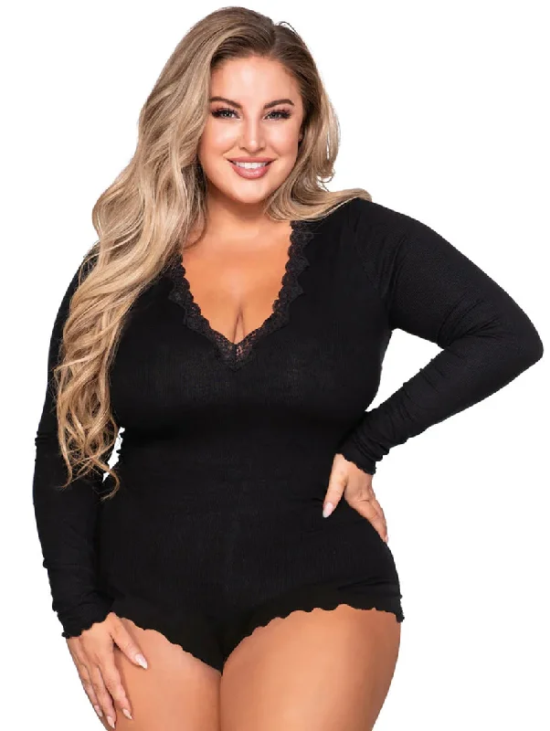 Dreamgirl Stretch Knit Romper