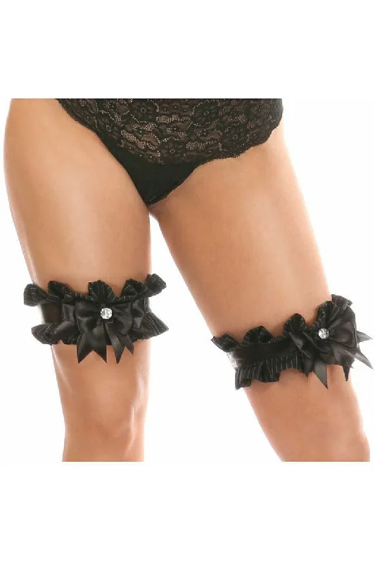 Kitten Collection Pinstripe Leg Garters (Set of 2)