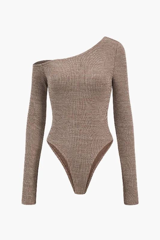 Long Sleeve Asymmetrical Bodysuit