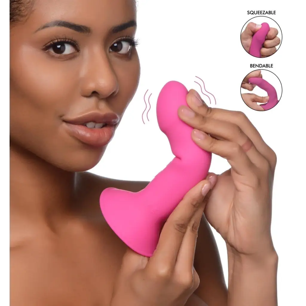 10x Squeezable Vibrating Dildo