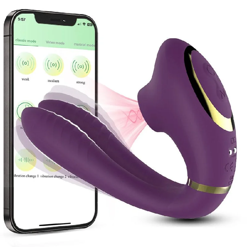 Bluetooth Controlled Sucking Vibrator for Women