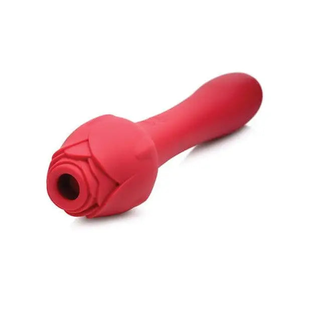 Bloomgasm Sweet Heart Rose 5x Suction Rose & 10x Vibrator - Red