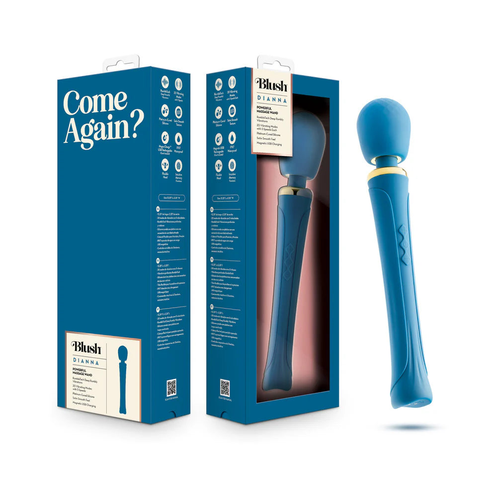 Blush Collection Dianna Rechargeable Silicone Massager - Teal