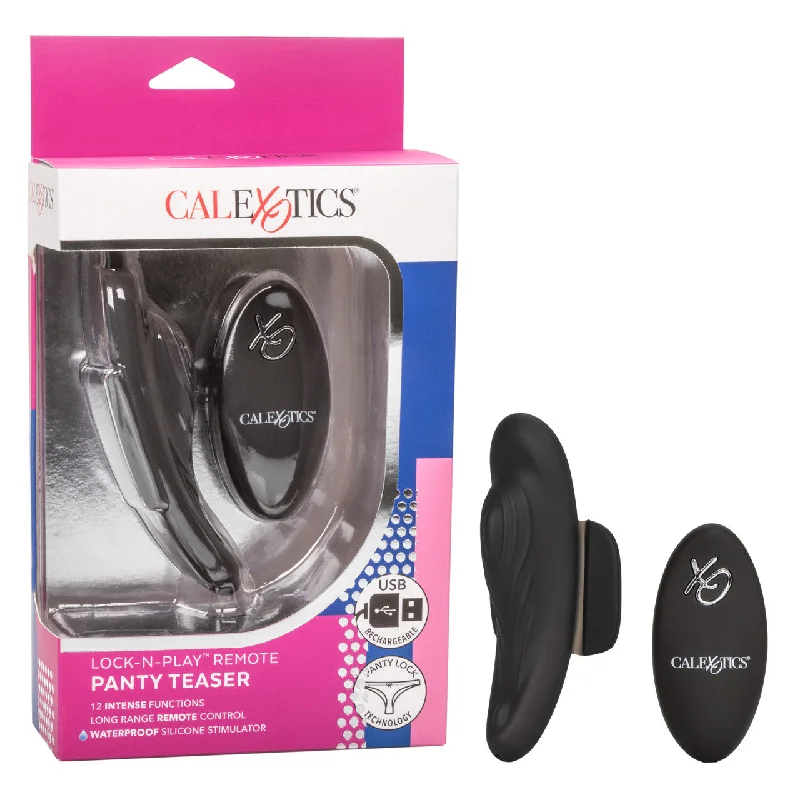 CalExotics Lock-N-Play Remote Panty Teaser Rechargeable Silicone Panty Vibe with Remote Control