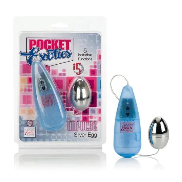 CalExotics Pocket Exotic Impulse Silver Egg