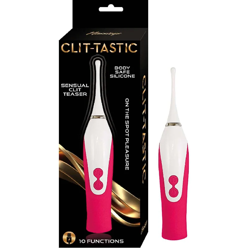 Nasstoys Clit-Tastic Sensual Clit Teaser Red - Rechargeable Vibrator for Precise Stimulation