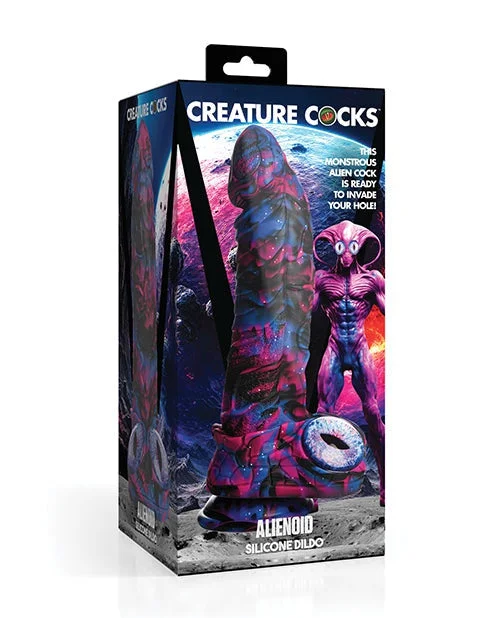 Creature Cocks Alienoid Silicone Dildo - Multi Color