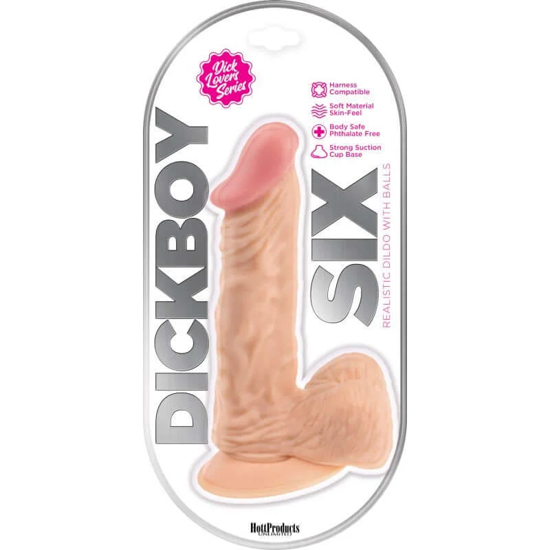 Dick Lovers Series: Dickboy 6" Realistic Dildo with Suction Cup Base