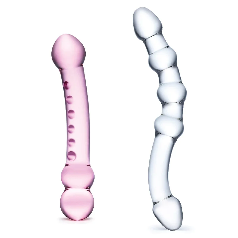 Double Pleasure Glass Dildo Set