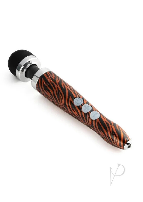 Experience Freedom with the Doxy Die Cast 3R Tiger Pattern Rechargeable Wand Massager