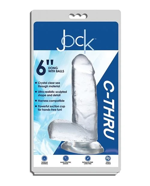 Curve Novelties Jock C-thru Dong W/balls - Clear