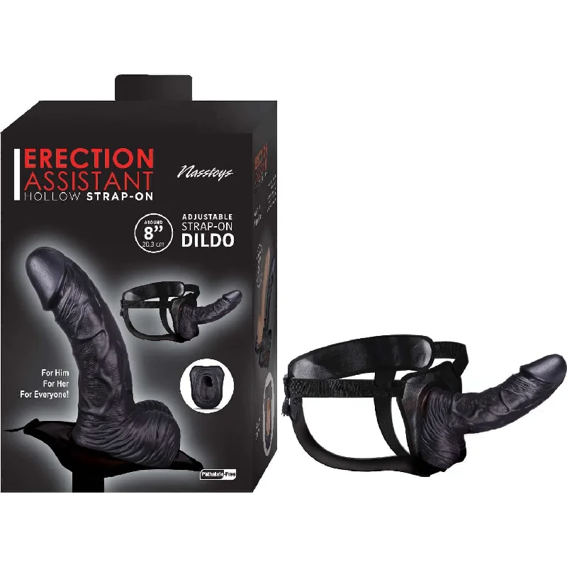 Nasstoys Erection Assistant Hollow Strap-On 8 Inches - Adjustable Harness