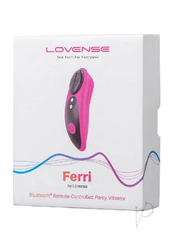 Lovense Ferri Pink/Black - Magnetic Panty Vibrator for Discreet Pleasure Anywhere