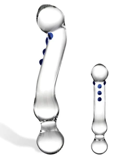 Glas 6" Curved G-Spot Glass Dildo