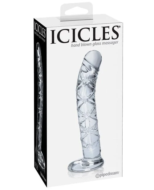 Icicles Hand Blown Glass G Spot Dong