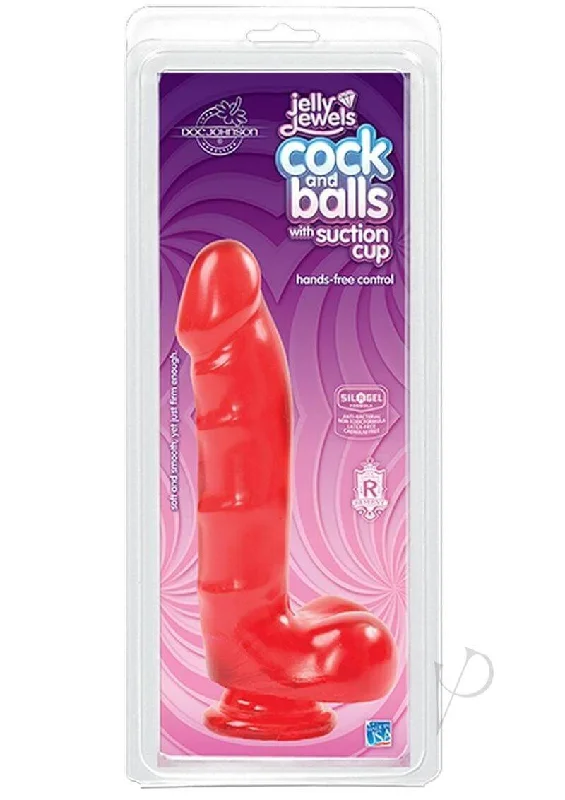 6" Jelly Jewels with Suction Cup Cock and Balls: Dive into the Depths of Pleasure