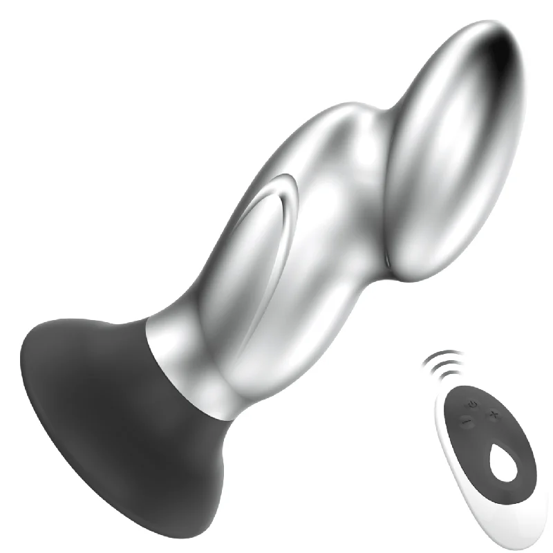 Bia Metal Butt Plug Vibrator With Unique Shape Design - Laphwing