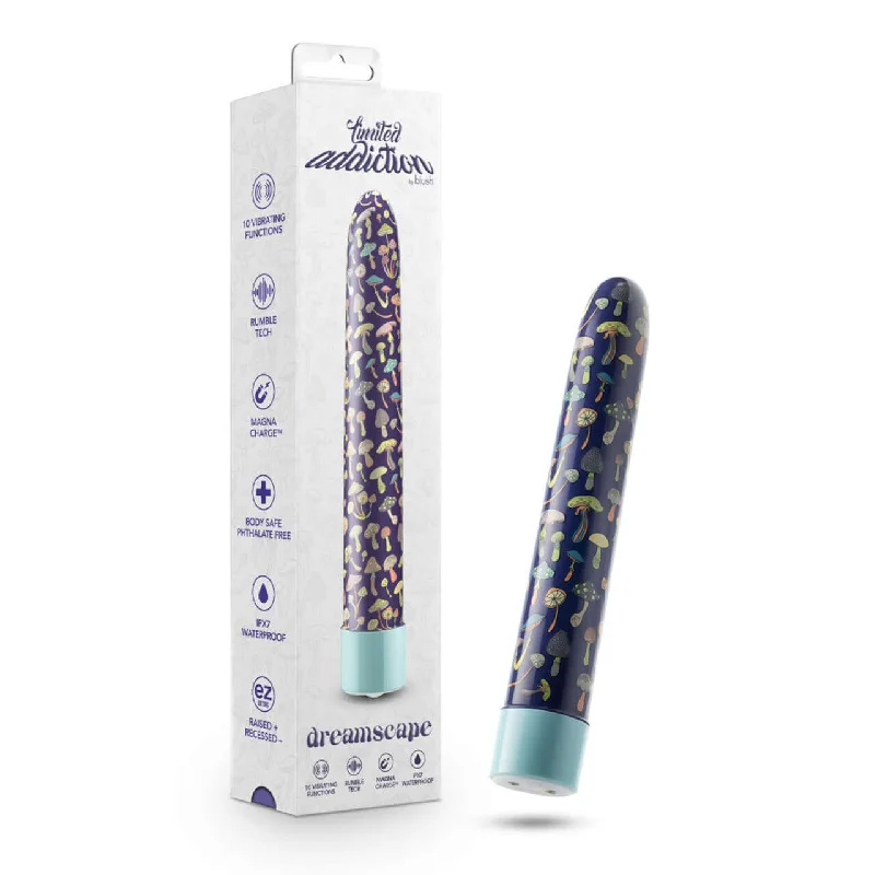 Limited Addiction Dreamscape 7-Inch Rechargeable Vibe - Explore New Dimensions of Pleasure in Blue