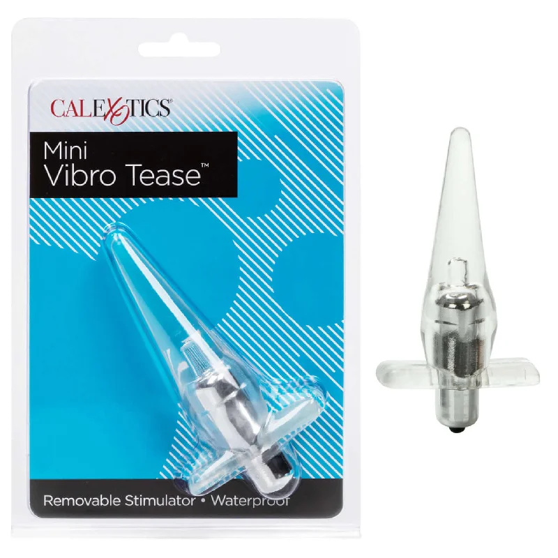 Mini Vibro Tease Probe Clear by California Exotic Novelties - Elegant and Versatile Anal Sex Toy