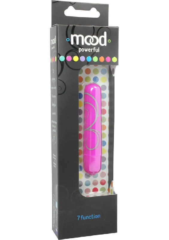 Mood Powerful Small Purple Bullet Vibrator - 7 Functions, Compact, and Discreet