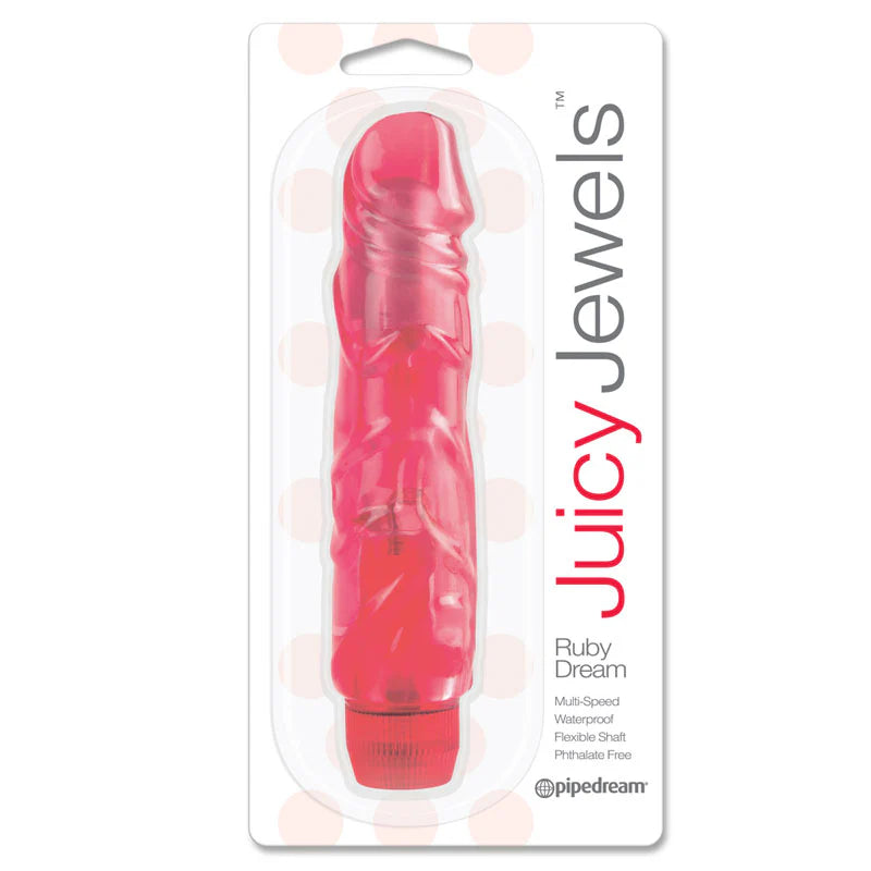 Pipedream Juicy Jewels Ruby Dream Flexible Realistic Vibrator