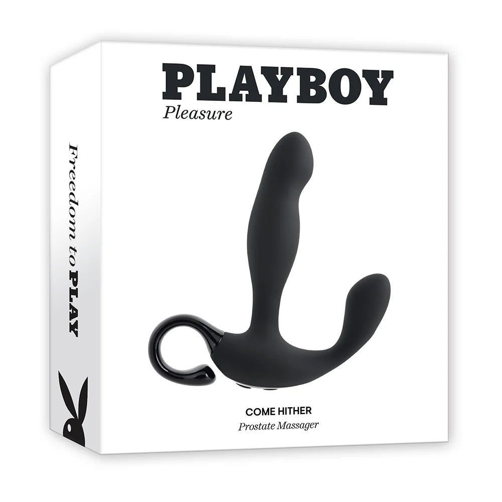 Playboy Come Hither Rechargeable Remote Controlled Silicone Vibrating Prostate Massager