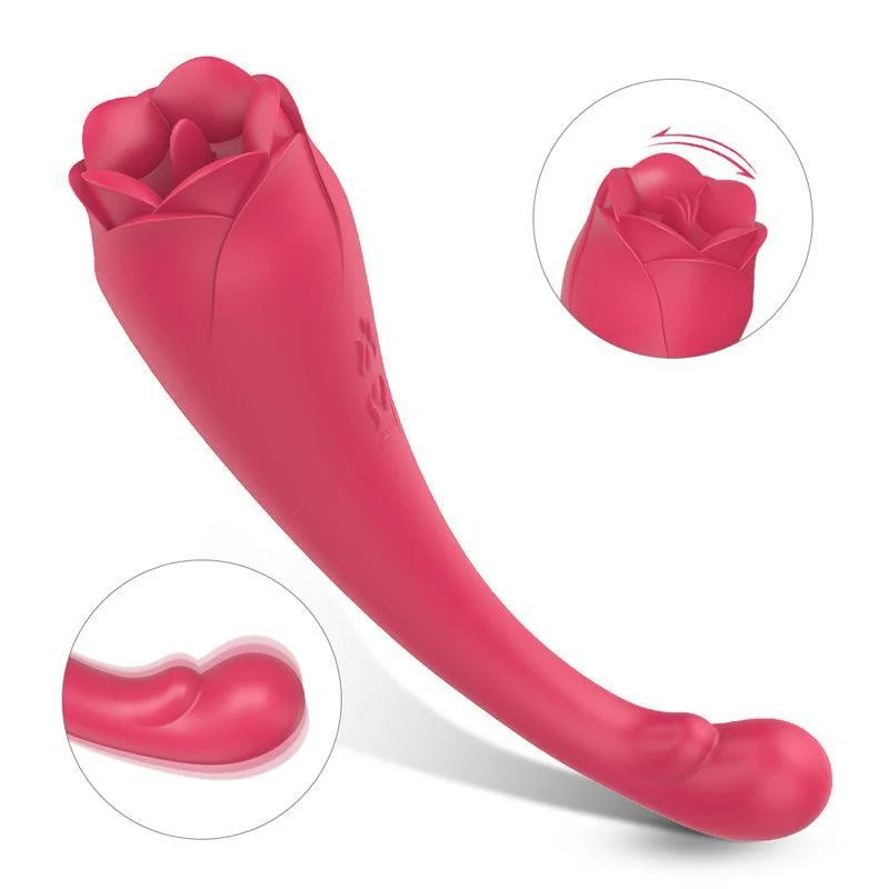 2 in 1 Rose Vibrant Sex Toy for Women