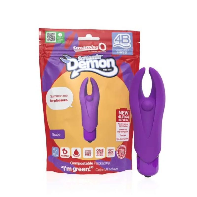 Screaming O 4B Demon Grape Mini Vibe - Powerful Clitoral Vibrator