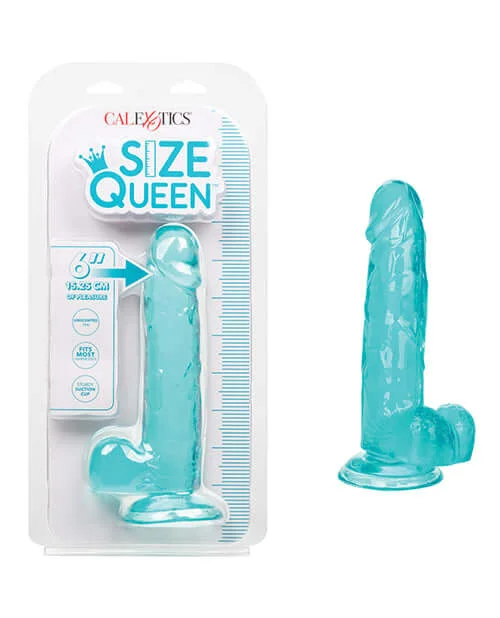 Size Queen 6 inches Blue Realistic Dildo