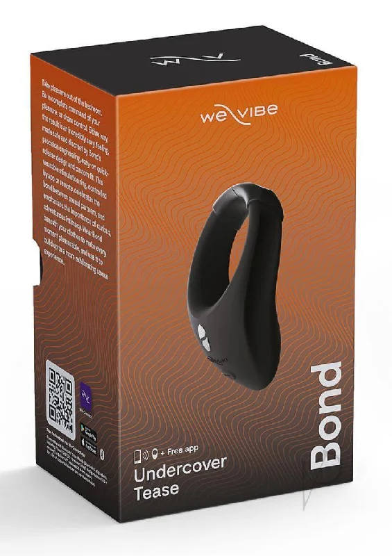 We-Vibe Bond Black - Innovative App-Controlled Wearable Ring for Couples