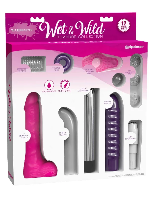 Wet and Wild Waterproof Pleasure Collection for Couples | Sensual Play Kit