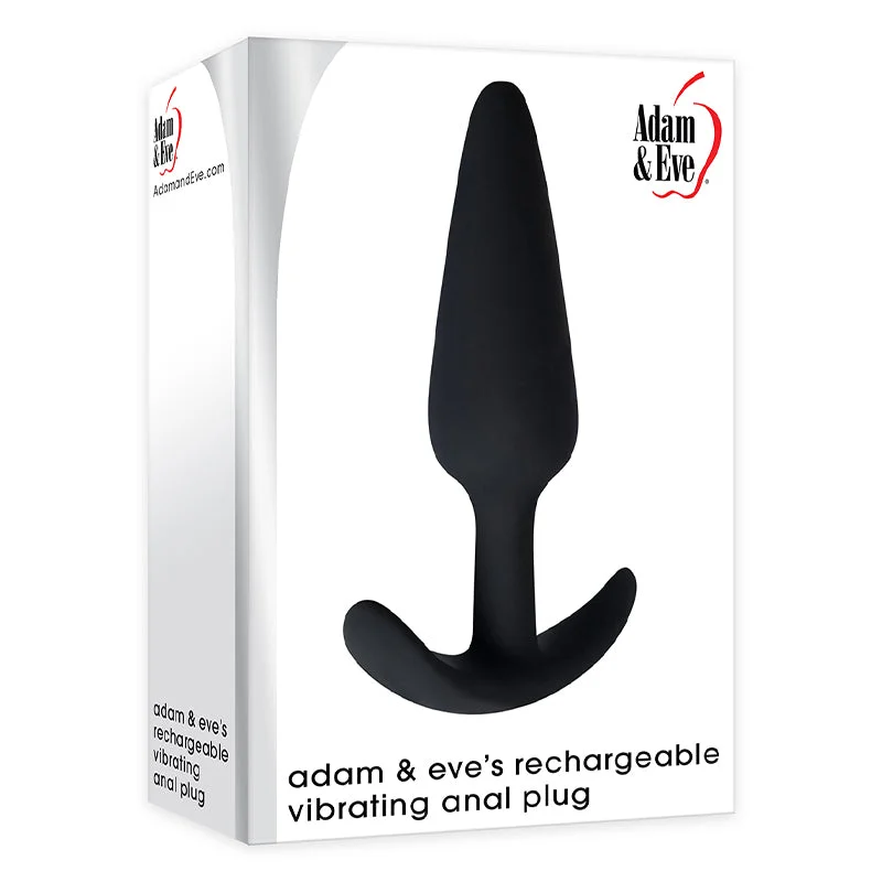 Adam & Eve's Rechargeable Vibrating Anal Plug - Black