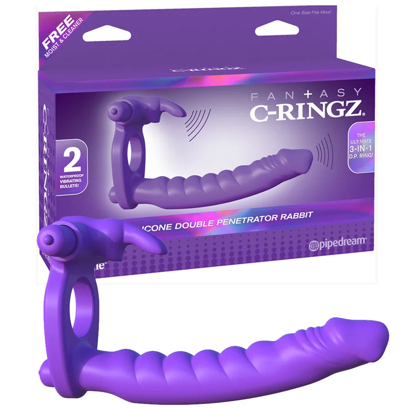 Fcr Silicone Double Pene Rabbit Purple