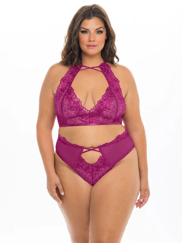 Curvy Abrielle Lace Bra Set