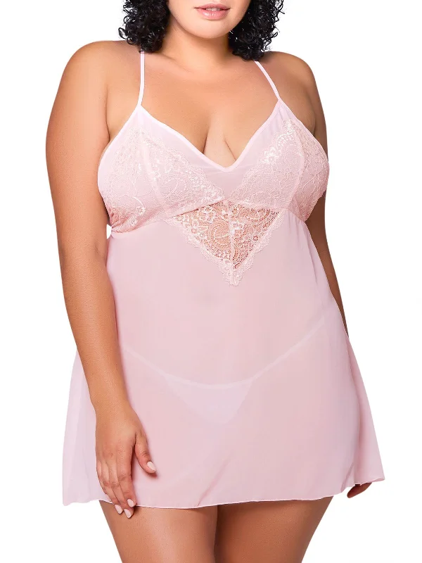 Women's Amelie Plus Size Chemise babydoll Lingerie