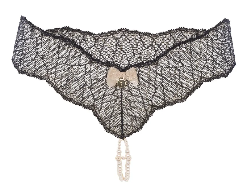 Bracli Sydney Double Pearl Thong Luxury Lingerie