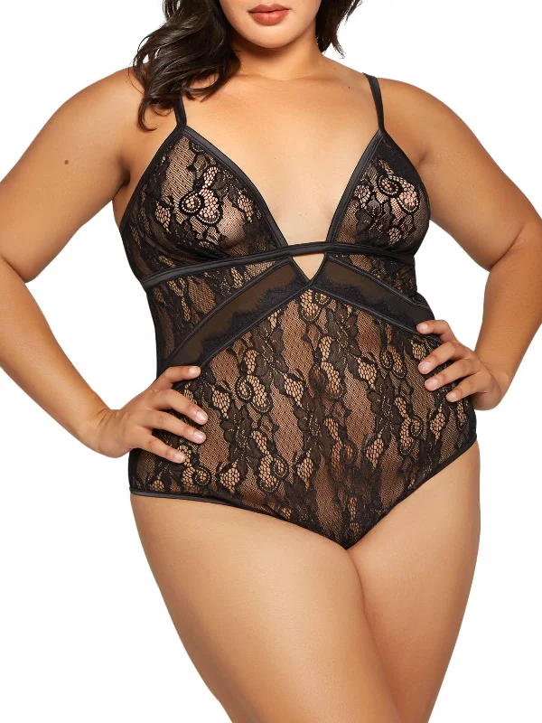 Women's Camellia Plus Size Teddy