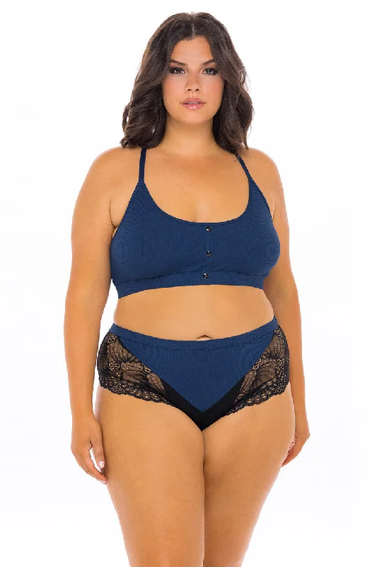 Curvy Claribel Lace Bra Set