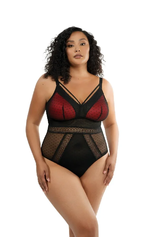 Parfait Mia Dot Wire-free Padded Mesh Bodysuit